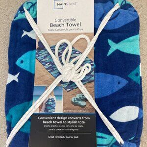 NWT Convertible Beach Towel/Backpack